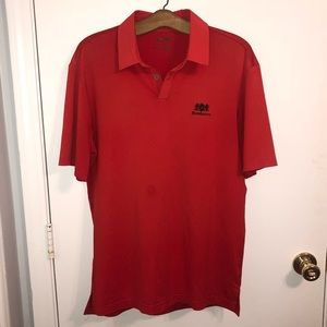 adidas | Men’s Red Golf Polo Shirt Small